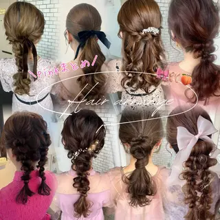 ヘアアレンジ 大人可愛いヘアメイク 💋🧚‍♀️しずかのヘアスタイル