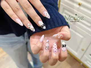 ネイル MoriseNail Jr研修💜イシダのネイルデザイン
