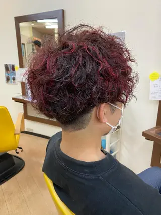 ショート カラー パーマ メンズ 寺澤 🌈祐のヘアスタイル