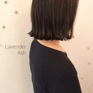 ミディアム カラー 市川 千夏のヘアスタイル