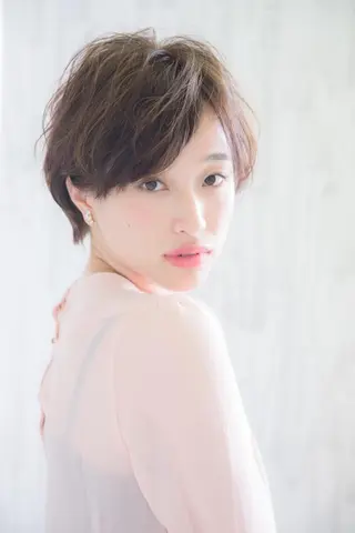 ショート カラー パーマ ヘアアレンジ 【白髪ぼかし 専門GBG】自由が丘のヘアスタイル
