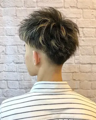 ショート カラー メンズ 【メンズパーマ/フェ ード特化】小野田悠希のヘアスタイル