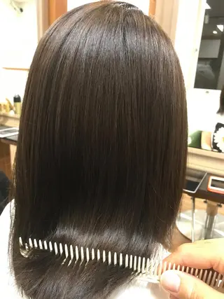 ミディアム カラー 吉森 満俊のヘアスタイル