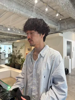 パーマ メンズ ANY/メンズ特化/ シバヤ ユウキのヘアスタイル