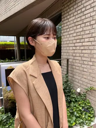 ショート 大人可愛い♡コテ巻き パーマ🌼杉田 萌恵のヘアスタイル
