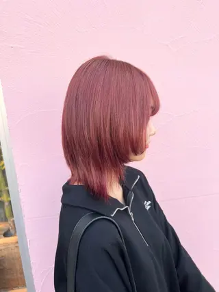 セミロング カラー れいな🌼 ボブ･艶カラー🌼のヘアスタイル