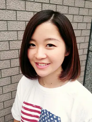 ミディアム 透明感ハイライト◎ 伊藤夏海のヘアスタイル