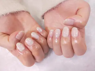 ネイル はばすみれ🎀ﾈｲﾙ 光ﾌｪｲｼｬﾙ ﾍｱのネイルデザイン