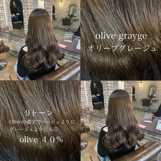 ロング カラー 🧸顔周りカット /透明感🎀のヘアスタイル