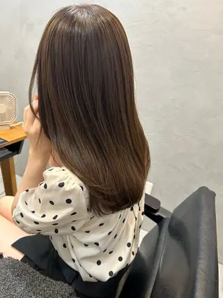 セミロング カラー 長井 美佳のヘアスタイル