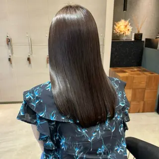 セミロング カラー Lond Loire 門前仲町駅 徒歩3分のヘアスタイル