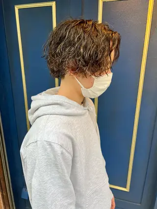ショート パーマ メンズ 🦩パーマン🦩佐藤 航太のヘアスタイル