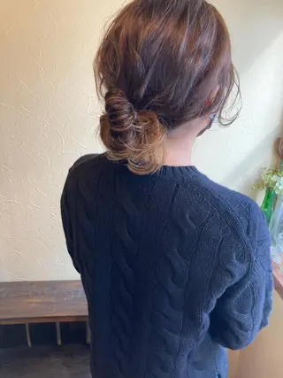 ロング カラー ヘアアレンジ ant’ten 宮川 俊裕のヘアスタイル