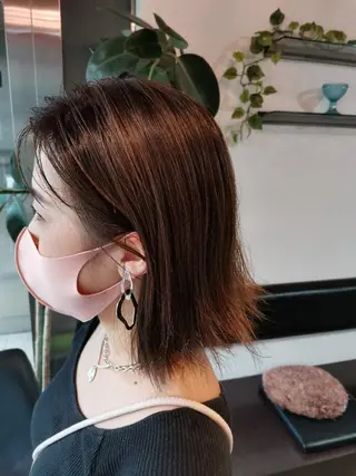 ミディアム ツヤ髪ケアカラー✨ 中谷良成のヘアスタイル