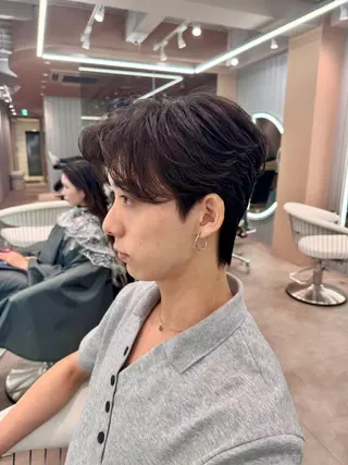 ショート パーマ メンズ 🔶似合わせセンター パート/ヤス🔶のヘアスタイル