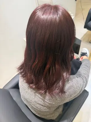 セミロング カラー IENA髪質改善 honokaのヘアスタイル