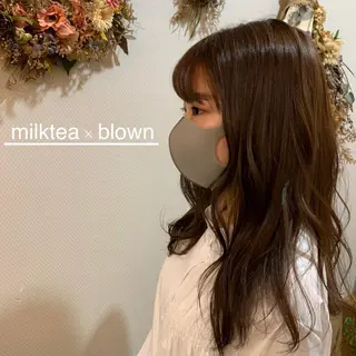 ミディアム カラー 石田 佳恋のヘアスタイル