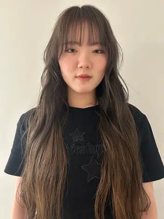 ロング カラー ケアパーマ/ケアブリ ーチdaisukeのヘアスタイル