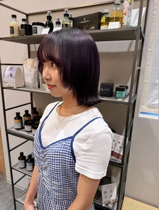 ショート カラー ヘアアレンジ mina 🐈‍⬛ ラフな似合わせヘアのヘアスタイル