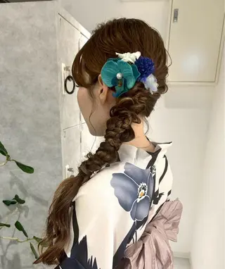 ヘアアレンジ moon/髪質改善/ ブリーチ/レイヤー☪のヘアスタイル