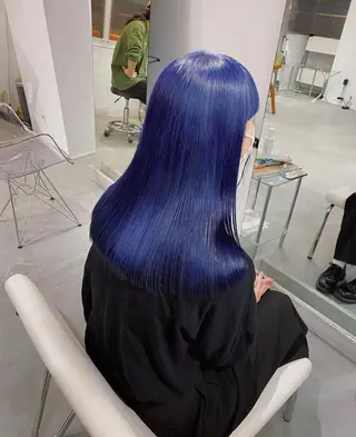セミロング カラー こはる／ハードパーマ /癖毛風パーマ🧃のヘアスタイル