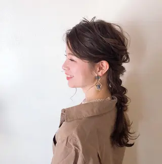 ロング ヘアアレンジ h a k u 大倉 卓人のヘアスタイル