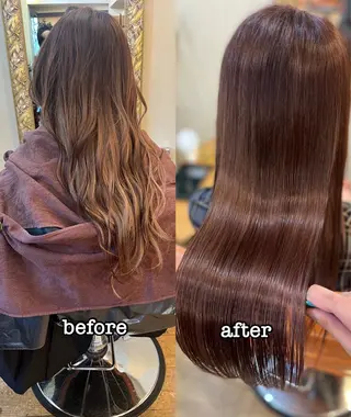 ロング ⚪️髪質改善 縮毛 店長 コウ⚪️のヘアスタイル