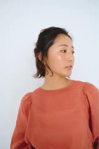ミディアム カラー ヘアアレンジ 髪質改善/韓国/ ヘアセット/夏美のヘアスタイル