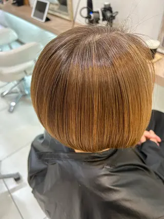 ショート パーマ 縮毛矯正/髪質改善/ 艶髪ササキナツミのヘアスタイル