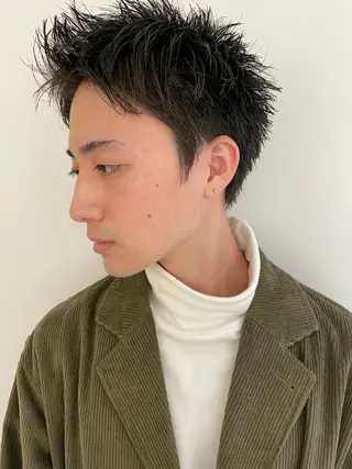 ショート メンズ 【吉祥寺】ショート/ レイヤーボブ/ryoのヘアスタイル