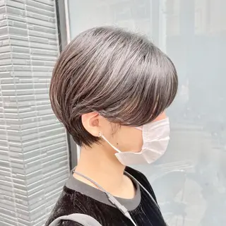 ショート カラー ショート/ボブ/ 透明感カラー/ほのかのヘアスタイル