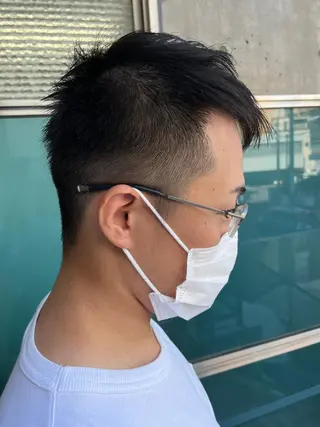 ショート カラー パーマ ヘアアレンジ メンズ キッズ ネイル マツエク・マツパ アイブロウ 久木原 ゆりのヘアスタイル