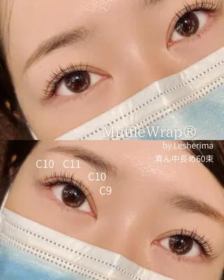 マツエク・マツパ Lesherima 【mina】のマツエク・マツパデザイン