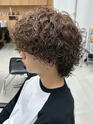 パーマ メンズ レディース／メンズ パーマ特化／内山遥斗のヘアスタイル