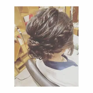 セミロング ロング ヘアアレンジ G LUX 清水のマツエク・マツパデザイン