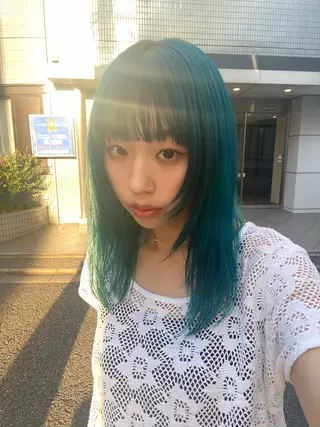 セミロング カラー YUUKI/ウルフ .ボブパーマのヘアスタイル