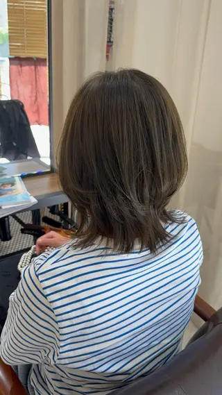ミディアム カラー 美髪✨艶髪✨髪質改善 カラー特化❣大石優奈のヘアスタイル