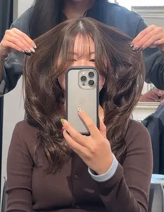 ロング カラー 韓国・透明感カラー ／堀江／みずき🐩のヘアスタイル