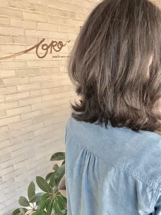 ミディアム カラー 新店舗ORO塚口店 駅から徒歩4分🚶のヘアスタイル