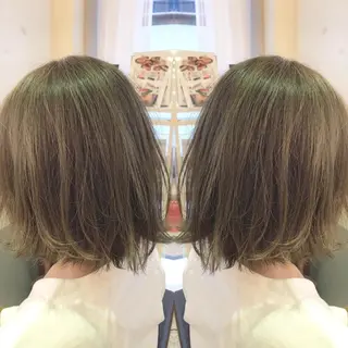 ミディアム カラー 青木 茂樹⭐️ 透明感カラーのヘアスタイル