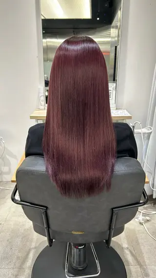 ロング カラー himari💜 暖色/レイヤーカットのヘアスタイル