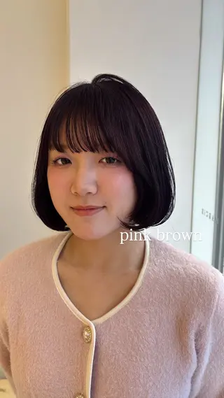 ショート mino🌼🌈 ボブ/透明感カラーのヘアスタイル