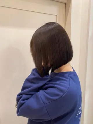 ショート 縮毛矯正・透明感 カラー💙acoのヘアスタイル