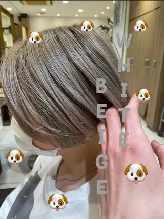 ショート カラー ハイトーン特化 川井優汰のヘアスタイル