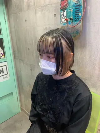 ショート カラー ハイトーン/メンズ/ ウルフ特化   小松のヘアスタイル