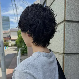 ショート パーマ ヘアアレンジ 🌐サトウ リョウ🌐のヘアスタイル