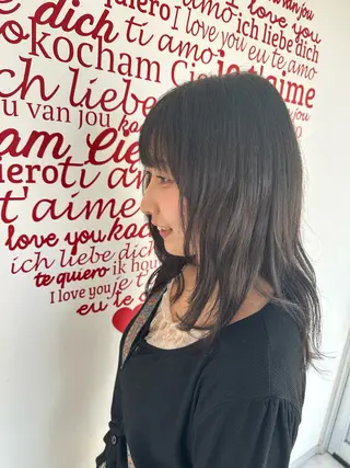 セミロング ❤️可愛いハイトーン を造る❤️AKIRAのヘアスタイル