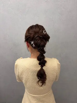 ヘアアレンジ 髪質改善×韓国風/小 顔レイヤー/早瀬櫻子のヘアスタイル