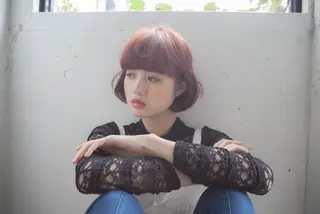 ショート カラー 代官山 ボブヘアーのヘアスタイル