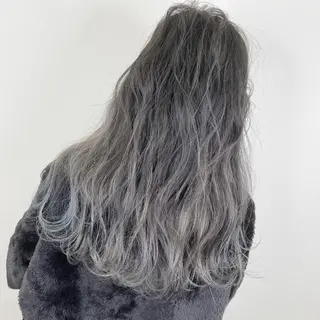 セミロング カラー 髪質改善 カラー専門店のヘアスタイル